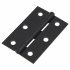Butt Door Hinge - 76 x 51 x 1.6mm - Black Epoxy Coated - Pair 367452P