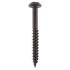Blackjax Pozi Round Head Wood Screws - 8 x 1 1/4" - Exterior Black Organic - Pack of 200 076562P