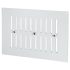 Hit & Miss Vent - 242 x 165mm - Satin Aluminium 454762P