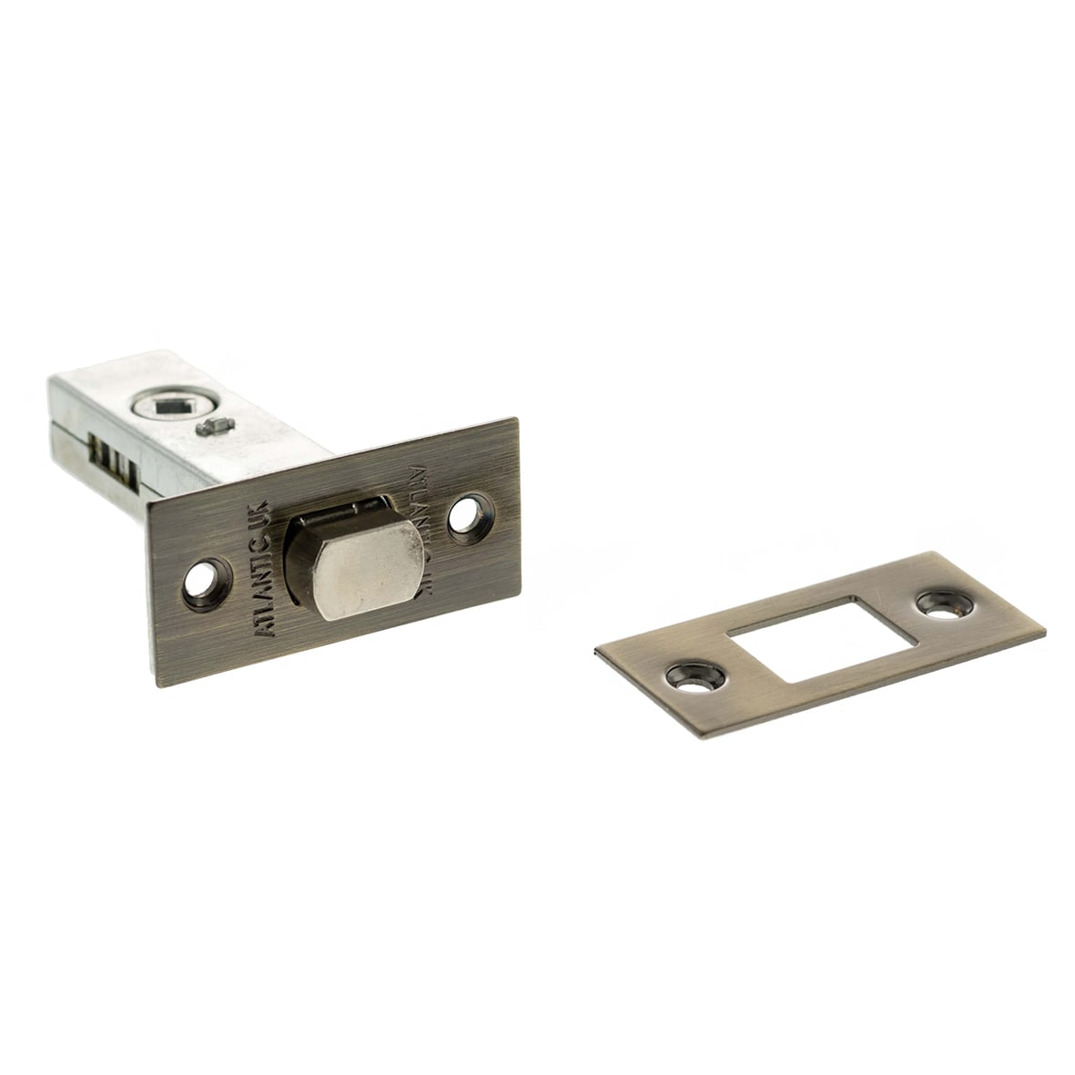 5mm Tubular Bathroom Deadbolt - 63mm Case - 45mm Backset - Square - Antique Brass 494282P