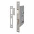 DIN Bathroom Lock - 105mm Case - 80mm Backset - Satin Stainless Steel 235592P