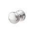 Satin Chrome Ringed Mortice Door Knob - 65mm Rose Diameter 242792P