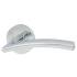 Polished Chrome Door Handles on Round Rose - Sabre Range 507903P