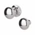 Polished Chrome Round Rim Door Knob - 56mm Rose Diameter 756913P