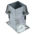 Flush Fit Bolt Down Fence Post Shoe - Bolt Secure - 100 x 100mm - Galvanised 624323P