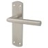 Satin Stainless Steel Mitred Latch Door Handles - 172 x 44mm 467323P