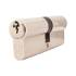 5 Pin 90mm Euro Double Cylinder - 45 + 45mm - Polished Nickel - Keyed to Differ 423233P