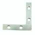 Flat Angle Corner Bracket - 75 x 75 x 15mm - Zinc Plated - Pack of 10 374833P
