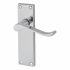 Polished Chrome Budget Scroll Latch Door Handles - Mia Range - 153 x 42mm 566443P