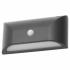 Forum Coast Poole 5W LED Outdoor Down Wall Light with PIR - IP65 - 4000K Cool White - Black 165563P