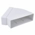 45° Flat Bend - 204 x 60mm - White 623963P