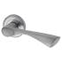 Polished/Satin Chrome Door Handles on Round Rose - Knightsbridge Range 144193P