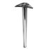 Round Adjustable Worktop Support Breakfast Bar Table Leg - 60 x 870-895mm - Polished Chrome 460593P