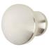 Mushroom Style Round Cabinet Knob - 30mm Diameter - Satin Stainless Steel 979304P