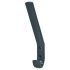 AR617A Nylon Single Hat & Coat Hook Face Fix - 164 x 20 x 35mm - Anthracite Grey 717614P