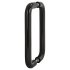 Ebony Black Nylon D-Bar Door Pull Handles - Back to Back - 300mm c/c 429424P