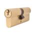 5 Pin 85mm Euro Double Cylinder - 40 + 45mm - Polished Brass - Keyed to Differ 669534P