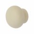 Ceramic/Porcelain Round Cabinet Knob - 35mm Diameter - Cream 785354P