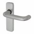 Satin Aluminium Latch Door Handles - Puma Range - 155 x 40mm 565274P