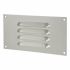 Hooded Louvre Vent - 165 x 89mm - 1672mm² Free Air Flow - Satin Aluminium 286574P