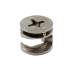 Rimless Cam Connector - 12mm Min Panel Thickness - Nickel Plated - Pack of 50 129084P