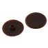 Plastic Cam Cap - 17mm Diameter - Brown - Pack of 50 733315P