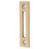 Replacement Casement Window Fastener Mortice Plate - 75mm Length - Polished Brass 874245P