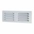 Hooded Louvre Vent - 242 x 89mm - 3344mm² Free Air Flow - Satin Aluminium 979545P
