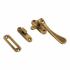 Marcus Spoon Mortice & Hook Plate Window Fastener - Reversible - Antique Brass 743465P