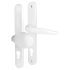 White uPVC Multipoint Lever/Pad Door Handles - 92/62mm c/c - Sparta Range 224375P