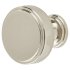 Crofts & Assinder Calgary Round Cabinet Knob - 40mm Diameter - Polished Nickel 586885P