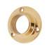 32mm Heavy Solid Brass Round Tube Hanging Rail End Socket - Polished 528226P