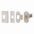 Contract Bolt Through Tubular Latch - 76mm Case - 56mm Backset - Radius/Square - Pol Nickel 097826P