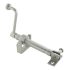 Telescopic Skylight ScrewJack Opener with Handle - 190mm Length - 170mm Throw - Sat Chrome 119456P