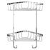 Wirework Medium Corner Shower Basket - Two Tier - 320 x 250 x 150mm - Stainless Steel 600476P