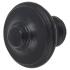 Button Round Cabinet Knob - 35mm Diameter - Black Iron 912286P