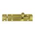 Polished Brass Straight Barrel Bolt - 150 x 32mm 087107P