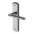 Satin Chrome Latch Door Handles - Lena Range - 190 x 48mm 712907P