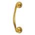 Georgian Polished Brass Rope Edge Offset Door Pull Handle - Screw Fix - 178 x 35mm 277617P