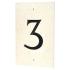Limestone Screw Fix Door Numeral - 3 - 140 x 90mm - Natural Limestone 763637P