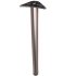 Round Adjustable Worktop Support Breakfast Bar Table Leg - 60 x 870-895mm - Brushed Nickel 183777P