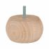 Round Wooden Cabinet Furniture Leg - 90 x 50mm - Raw Beech 172187P