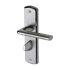 Satin/Polished Chrome Bathroom Door Handles - Lena Range - 190 x 48mm 091387P