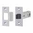 2648 Tubular Mortice Latch - 91mm Case - 71mm Backset - Square - Silver Enamel 708597P