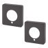 Square Privacy Rose Cover - 52 x 52mm - Black Nickel 660697P