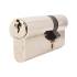 5 Pin 80mm Euro Double Cylinder - 30 + 50mm - Polished Nickel - Keyed to Differ 771138P