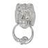 Lion Door Knocker - Polished Chrome - 177 x 102mm 102838P