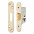 Architectural Euro Profile Deadlock - 65mm Case - 44mm Backset - Radius - PVD Brass 390778P