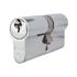 5 Pin 70mm Euro Double Cylinder - 35 + 35mm - Polished Chrome - Master Keyed 789509P