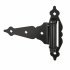 Heavy Duty Self Closing Gate Hinge - 200 x 200mm - Black - Pair 718239P
